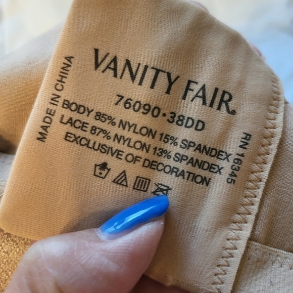 NWT Vanity Fair Honey beige 38DD No padding - Picture 5 of 14